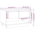 Miniatyrbillede 10 af 10: Tv-bord 70x41x44 cm konstrueret træ brun egetræsfarve - Tv-bord - Tv-borde - Home & Living