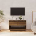 Miniatyrbillede 2 af 10: Tv-bord 70x41x44 cm konstrueret træ brun egetræsfarve - Tv-bord - Tv-borde - Home & Living