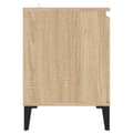 Miniatyrbild 7 av 11: TV-bänk med metallben sonoma-ek 103,5x35x50 cm - TV-bänk - TV-bänkar - Home & Living