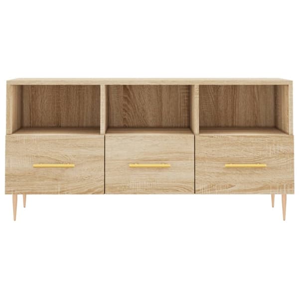 Tv-bänk sonoma ek 102x36x50 cm konstruerat trä - TV-bänk - TV-bänkar - Home & Living