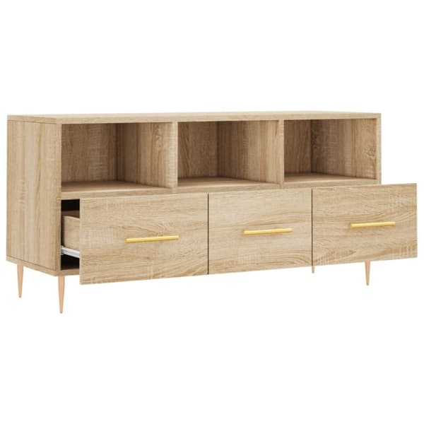 Tv-bänk sonoma ek 102x36x50 cm konstruerat trä - TV-bänk - TV-bänkar - Home & Living