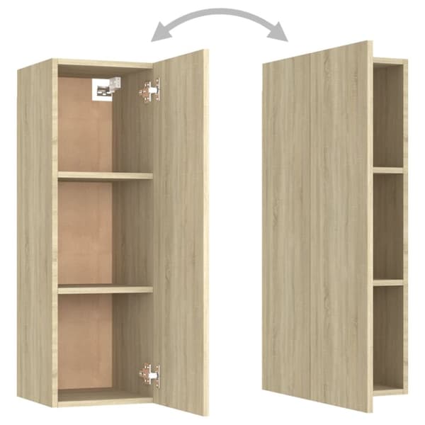 TV-skåp sonoma-ek 30,5x30x90 cm konstruerat trä - TV-skåp - Väggskåp - Home & Living