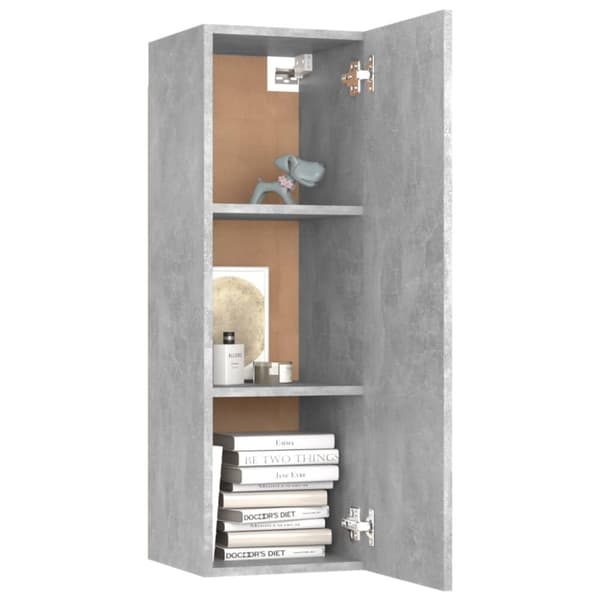 Tv-bord 30,5x30x90 cm konstrueret træ betongrå - Tv-bord - Tv-borde - Home & Living