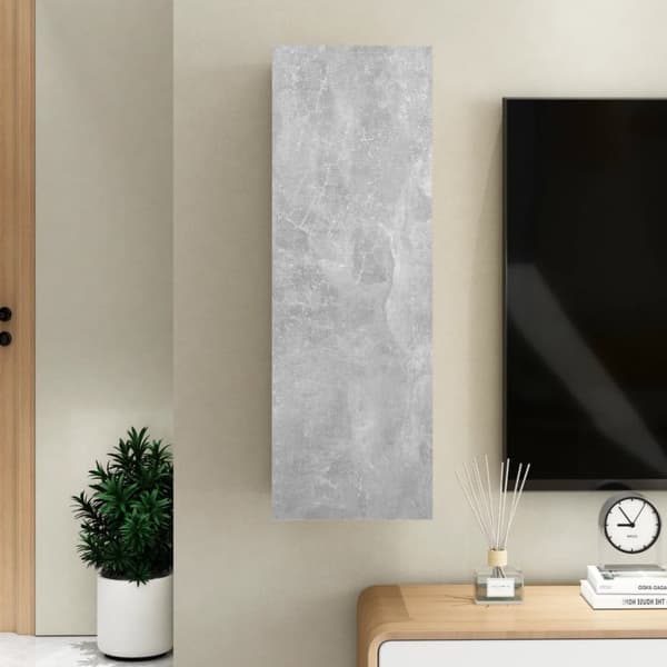 Tv-bord 30,5x30x90 cm konstrueret træ betongrå - Tv-bord - Tv-borde - Home & Living