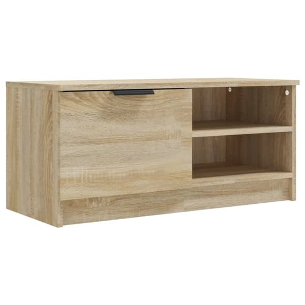 Tv-bord 80x35x36,5 cm konstrueret træ sonoma-eg - Tv-bord - Tv-borde - Home & Living