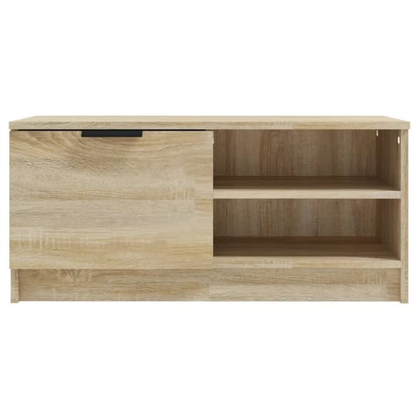 Tv-bord 80x35x36,5 cm konstrueret træ sonoma-eg - Tv-bord - Tv-borde - Home & Living