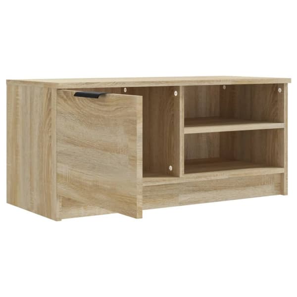 Tv-bord 80x35x36,5 cm konstrueret træ sonoma-eg - Tv-bord - Tv-borde - Home & Living