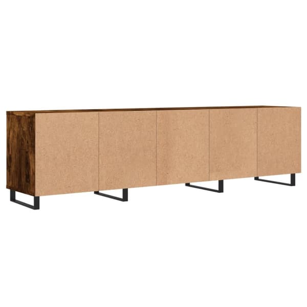 Tv-bänk rökfärgad ek 150x30x44,5 cm konstruerat trä - Tv-bänk - Tv-bänkar - Home & Living