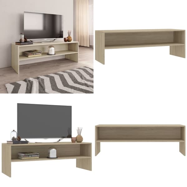 Tv-bord 120x40x40 cm konstrueret træ sonoma-eg - Tv-skab - Tv-skabe - Home & Living