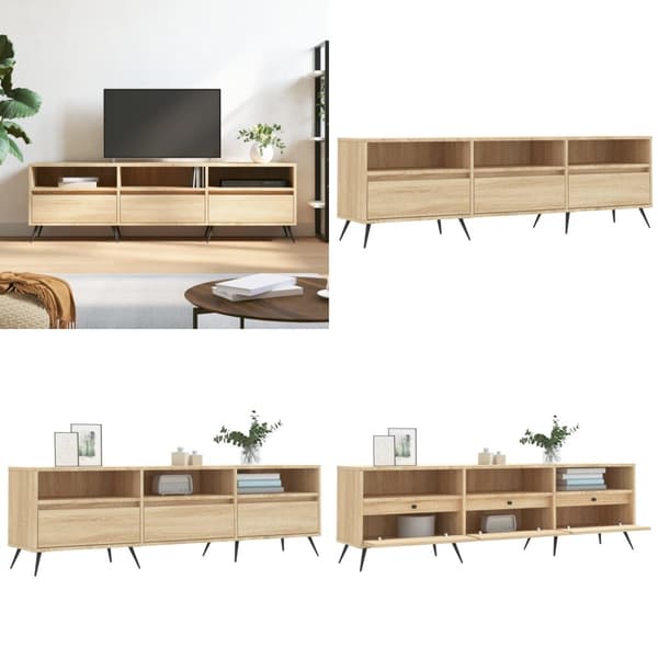 Tv-bord 150x30x44,5 cm konstrueret træ sonoma-eg - Tv-bord - Tv-borde - Home & Living