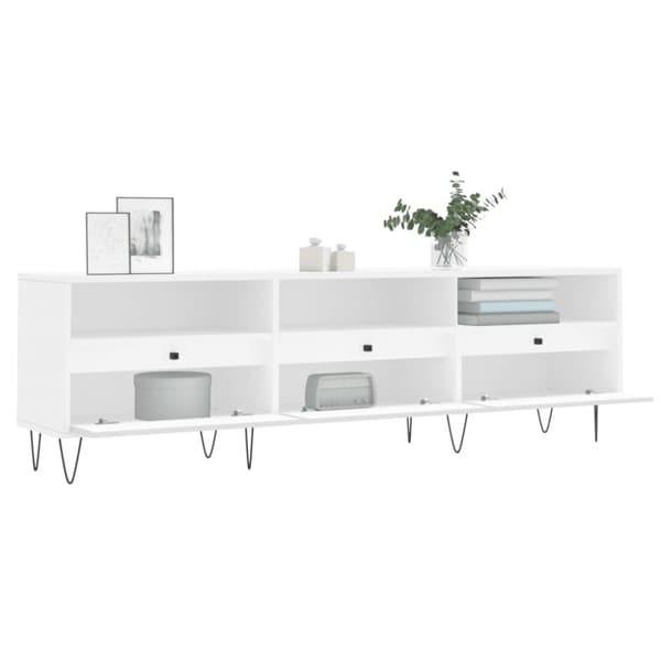 Tv-bord 150x30x44,5 cm konstrueret træ hvid - Tv-bord - Tv-borde - Home & Living