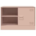 Miniatyrbilde 6 av 11: vidaXL TV-benker 2 stk rosa 67x39x44 cm stål