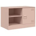 Miniatyrbilde 7 av 11: vidaXL TV-benker 2 stk rosa 67x39x44 cm stål