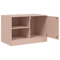 Miniatyrbilde 8 av 11: vidaXL TV-benker 2 stk rosa 67x39x44 cm stål