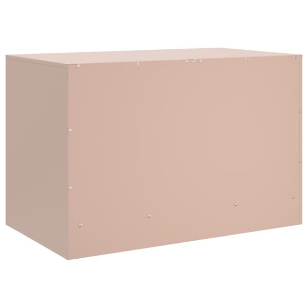 vidaXL TV-benker 2 stk rosa 67x39x44 cm stål