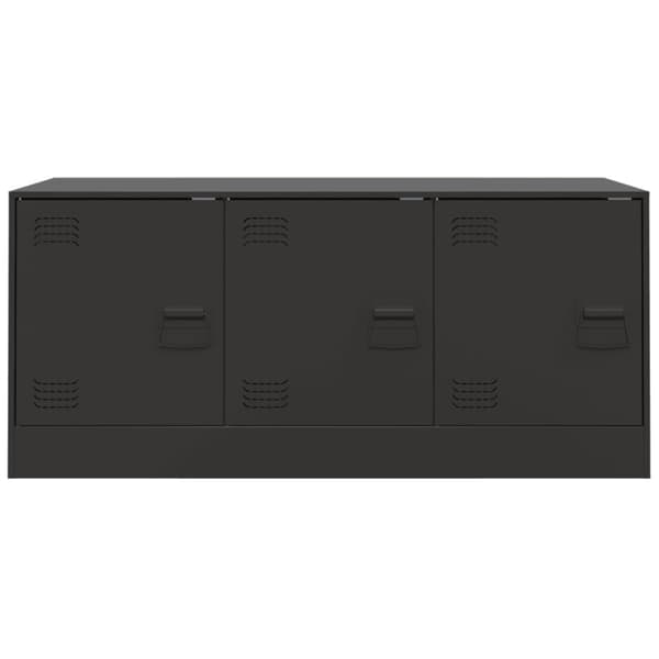 vidaXL tv-bord 99x39x44 cm stål sort
