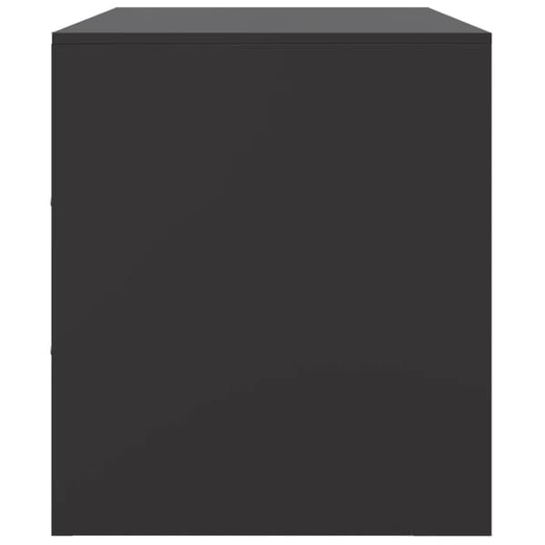 vidaXL tv-bord 99x39x44 cm stål sort