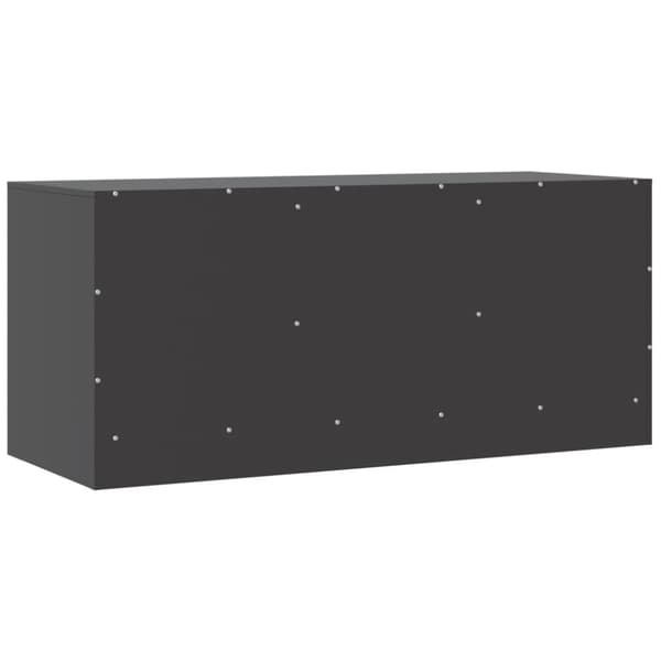 vidaXL tv-bord 99x39x44 cm stål sort