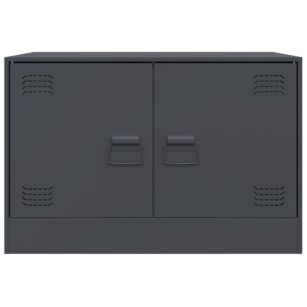 vidaXL TV-skåp 2 st antracit 67x39x44 cm stål