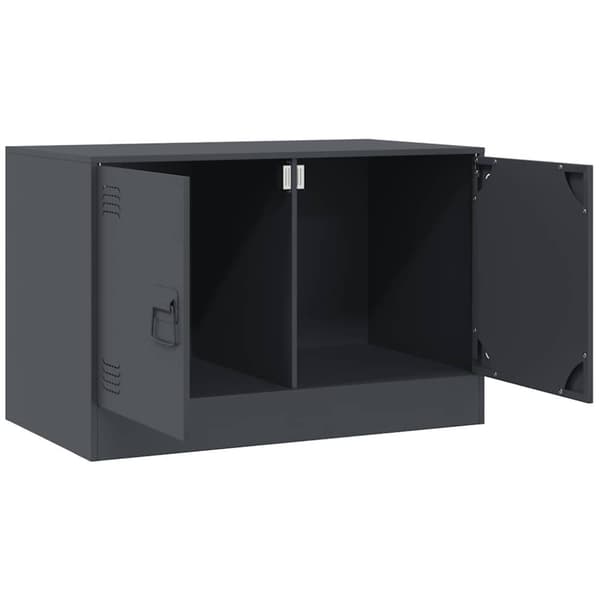 vidaXL tv-borde 2 stk. 67x39x44 cm stål antracitgrå
