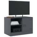 Miniatyrbilde 5 av 11: vidaXL TV-benk antrasitt 67x39x44 cm stål