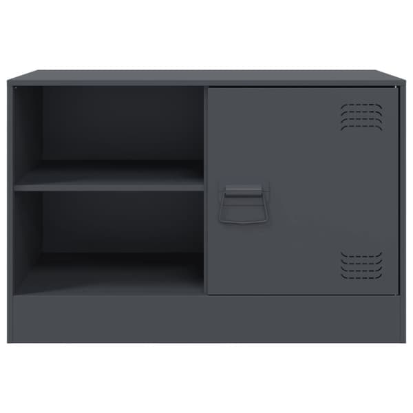 vidaXL TV-benk antrasitt 67x39x44 cm stål