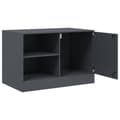 Miniatyrbilde 8 av 11: vidaXL TV-benk antrasitt 67x39x44 cm stål