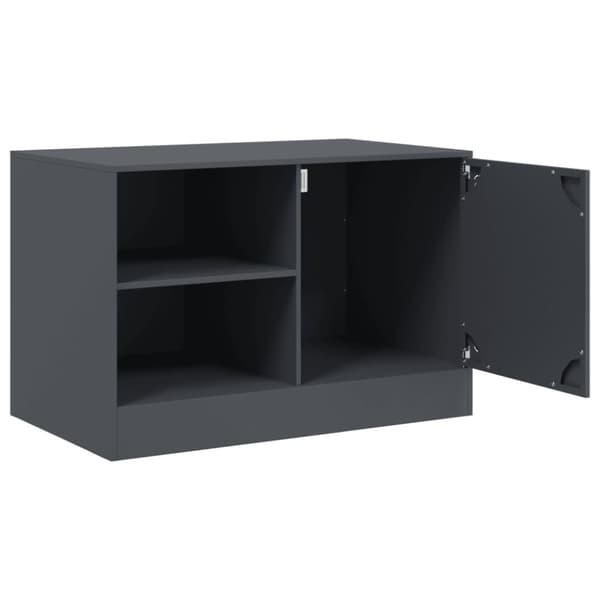 vidaXL TV-benk antrasitt 67x39x44 cm stål