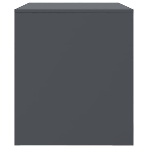 vidaXL TV-benk antrasitt 67x39x44 cm stål
