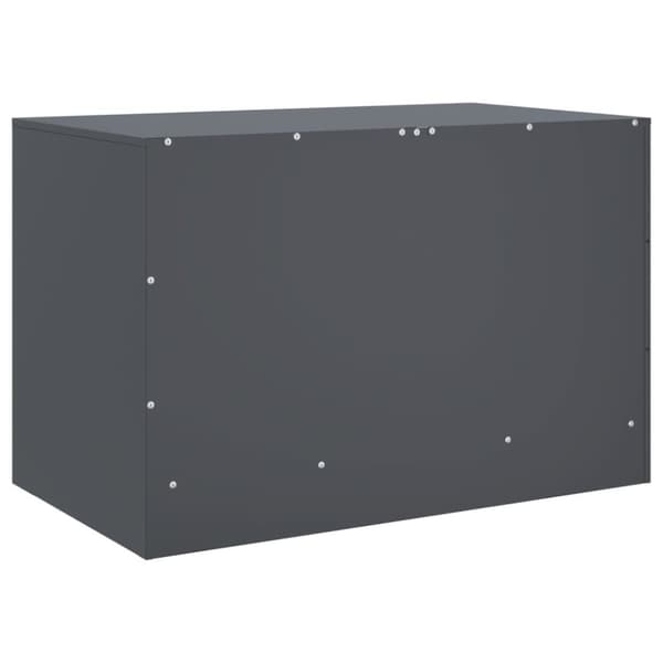 vidaXL TV-benk antrasitt 67x39x44 cm stål