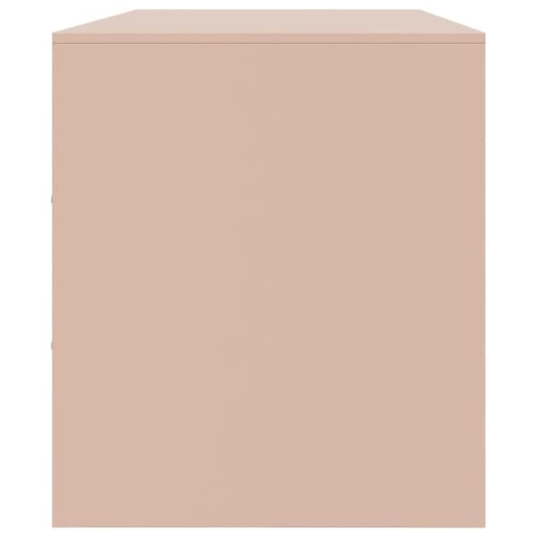 vidaXL TV-benk rosa 99x39x44 cm stål