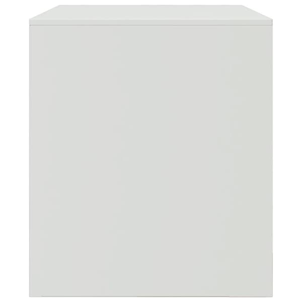 vidaXL TV-benk hvit 67x39x44 cm stål