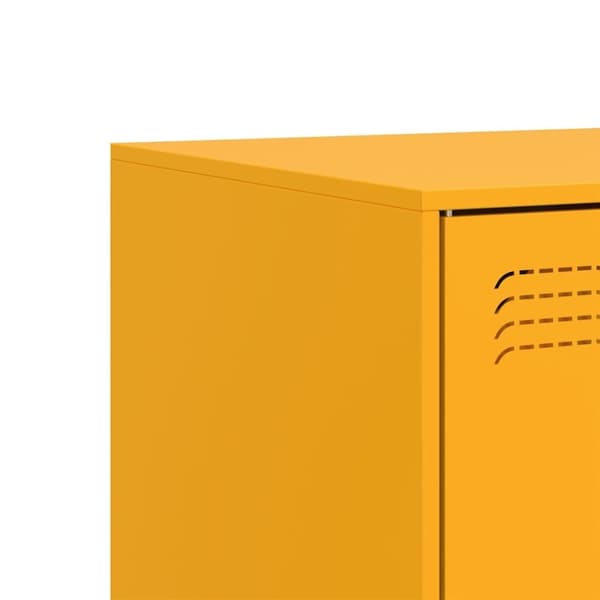 vidaXL tv-borde 2 stk. 67x39x44 cm stål sennepsgul