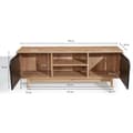 Miniatyrbillede 4 af 6: Rootz Lowboard 150 cm TV-skab - Underholdningsenhed - Mediekonsol - Moderne design - Kontrasterende farver - Rummelig opbevaring - 150 cm x 55 cm x 40