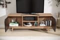 Miniatyrbillede 5 af 6: Rootz Lowboard 150 cm TV-skab - Underholdningsenhed - Mediekonsol - Moderne design - Kontrasterende farver - Rummelig opbevaring - 150 cm x 55 cm x 40