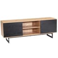 Miniatyrbillede 1 af 6: Rootz Lowboard 150 cm TV-skab - Underholdningsenhed - Mediekonsol - Moderne design - Rummelig opbevaring - Kontrasterende farver - 150 cm x 40 cm x 55
