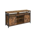 Pikkukuva 1 / 8: Rootz Vintage ruskea-musta TV-taso - Viihdekeskus - Mediakonsoli - Lastulevy ja teräs - 40cm x 147cm x 76cm - Max. Kantavuus 91kg
