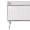 Miniatyrbild 9 av 11: 160cm TV-bänk med 2 lådor och 2 skjutdörrar - Vit & Natur