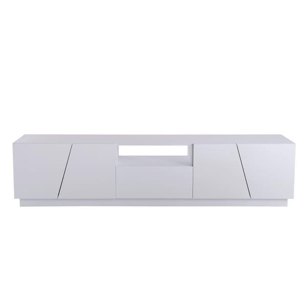 170cm MDF TV-kaappi - skandinaavinen tyyli - valkoinen