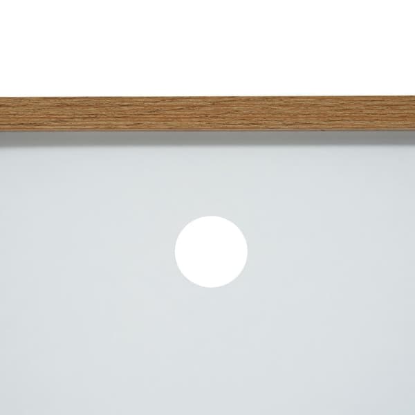 175cm TV-möbel med 5 dörrar och 2 fack för vardagsrummet - modern stil - natur & vit