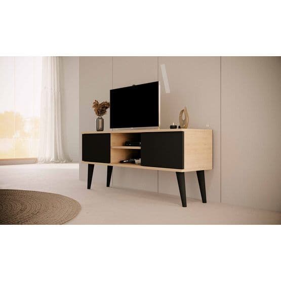 Toronto - Tv bænk 120 Cm Eg Og Sort