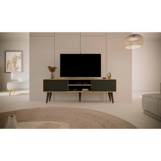 Toronto - Tv-bænk 160 Cm Eg Og Sort