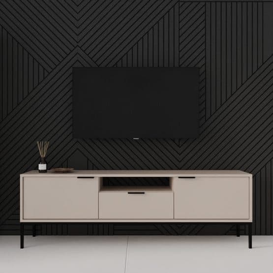 Austin - Tv Bänk 175 cm - Cashmere Och Svart
