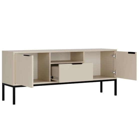 Austin - Tv Bänk 135 cm - Cashmere Och Svart