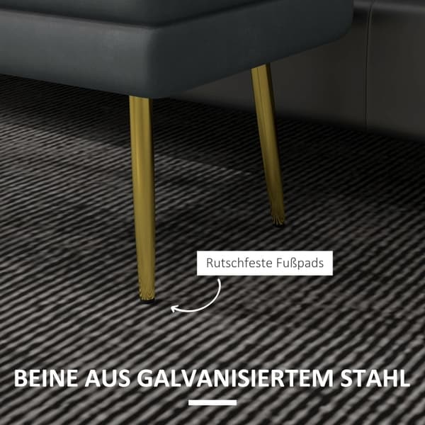 Rootz-pehmustettu säilytyspenkki - Aksenttipenkki - Istuinpenkki - Moderni Scandi-design - Runsaasti säilytystilaa - Mukavat istuimet - 79,5 cm x 37,5