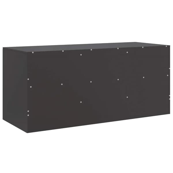 vidaXL TV-skåp svart 99x39x44 cm stål