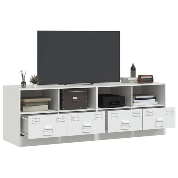 vidaXL tv-borde 2 stk. 67x39x44 cm stål hvid