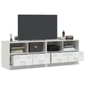 Miniatyrbillede 5 af 11: vidaXL tv-borde 2 stk. 67x39x44 cm stål hvid