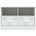 Miniatyrbillede 6 af 11: vidaXL tv-borde 2 stk. 67x39x44 cm stål hvid