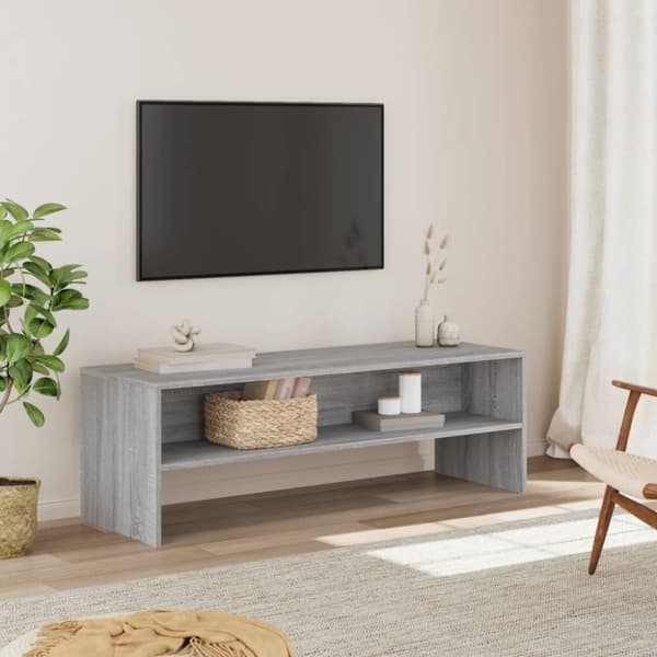 vidaXL Tv-bänk grå sonoma 120x40x40 cm konstruerat trä